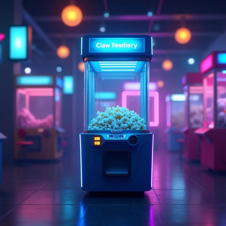 Virtual claw machine game